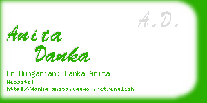 anita danka business card